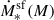 Mathematical equation: $ \dot M_*^{\mathrm{sf}}(M) $