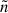 Mathematical equation: $ \tilde{n} $