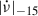 Mathematical equation: $ |\dot{\nu}|_{-15} $