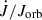 Mathematical equation: $ \dot J / J_{\mathrm{orb}} $