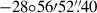 $ -28{\circ}56{\prime}52 {{\overset{\prime\prime}{.}}}40 $