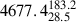 $ 4677.4^{183.2}_{28.5} $