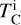 Mathematical equation: $T_{\rm{C}}^{\rm{i}}$