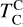 Mathematical equation: $T_{\rm{C}}^{\rm{C}}$