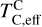 Mathematical equation: $T_{{\rm{C,eff}}}^{\rm{C}}$