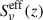 Mathematical equation: $ S_{\nu}^{\mathrm{eff}}(z) $