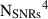 $ \mathrm{N_{SNRs}}^{4} $