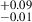 $ _{-0.01}^{+0.09} $