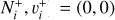 Mathematical equation: $\left(N_{i}^{+}, v_{i}^{+}\right)=(0, 0)$