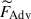 Mathematical equation: $ \widetilde{F}_{\mathrm{Adv}} $