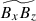 Mathematical equation: $ \widetilde{B_x B_z} $