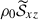 Mathematical equation: $ \rho_0 \widetilde{\mathcal{S}}_{xz} $
