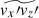 Mathematical equation: $ \widetilde{v_x\prime v_z\prime} $