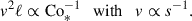 Mathematical equation: $$ \begin{aligned} v^2 \ell \propto \mathrm{Co} _*^{-1} \ \ \ \mathrm{with} \ \ \ v \propto s^{-1}. \end{aligned} $$