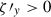 Mathematical equation: $ \zeta\prime_{y} > 0 $