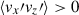 Mathematical equation: $ \langle v_{x}\prime v_{z}\prime \rangle > 0 $