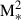 $ \mathrm{M}_{*}^{2} $