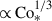Mathematical equation: $ {\propto}\,\mathrm{Co}_{*}^{1/3} $