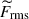 Mathematical equation: $ \widetilde{F}_{\mathrm{rms}} $