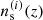 Mathematical equation: $ n^{(i)}_{\mathrm{s}}(z) $