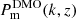 Mathematical equation: $ P^{\mathrm{DMO}}_{\mathrm{m}}(k,z) $