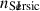 Mathematical equation: $ n_\mathrm{S\grave{e}rsic} $