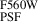 Mathematical equation: $ _{\mathrm{PSF}}^{\mathrm{F560W}} $