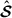 Mathematical equation: $ \hat{\boldsymbol{\mathcal{S}}} $