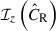 Mathematical equation: $ \mathcal{I}_{{z}}\left(\hat{C}_{\mathrm{R}}\right) $