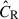 Mathematical equation: $ \hat{C}_{\mathrm{R}} $