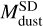 Mathematical equation: $\[M_{\text {dust}}^{\mathrm{SD}}\]$