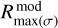 Mathematical equation: $\[R_{\max (\sigma)}^{\bmod}\]$