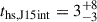 Mathematical equation: $ t_{\mathrm{hs,J15int}}=3_{-3}^{+8} $