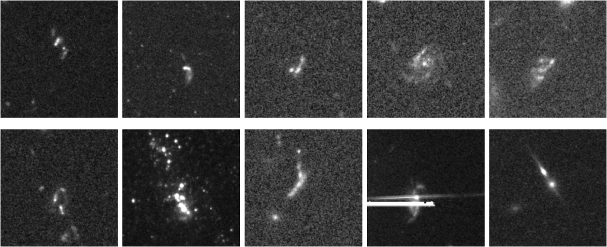 Identifying astrophysical anomalies in 99.6 million source cutouts from ...