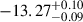$ {-13.27}^{+0.10}_{-0.09} $