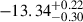 $ {-13.34}^{+0.22}_{-0.30} $