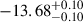 $ {-13.68}^{+0.10}_{-0.10} $