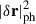 Mathematical equation: $ |\delta\mathbf{r}|^{2}_{\mathrm{ph}} $