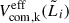 Mathematical equation: $ V^{\mathrm{eff}}_{\mathrm{com,k}}(\tilde{L}_i) $