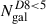 $ N_{\mathrm{gal}}^{D8 < 5} $
