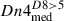 $ Dn4_{\mathrm{med}}^{D8 > 5} $