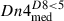 $ Dn4_{\mathrm{med}}^{D8 < 5} $