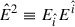 Mathematical equation: $ \hat{E}^2 \equiv E_{\hat{i}}E^{\hat{i}} $