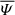 Mathematical equation: $ \overline{\varPsi} $