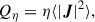 Mathematical equation: $$ \begin{aligned} Q_\eta = \eta \langle |\boldsymbol{J}|^2 \rangle , \end{aligned} $$