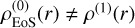 Mathematical equation: $\[\rho_{\mathrm{EoS}}^{(0)}(r) \neq \rho^{(1)}(r)\]$
