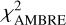Mathematical equation: $\chi_{\text {AMBRE}}^{2}$