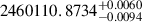 $ 2460110.8734_{-0.0094}^{+0.0060} $
