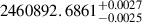 $ 2460892.6861_{-0.0025}^{+0.0027} $