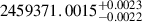 $ 2459371.0015_{-0.0022}^{+0.0023} $